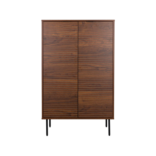 Opbergkast Stripes MDF, Metaal Bruin 40x80 cm-Opbergkasten-Creating Home