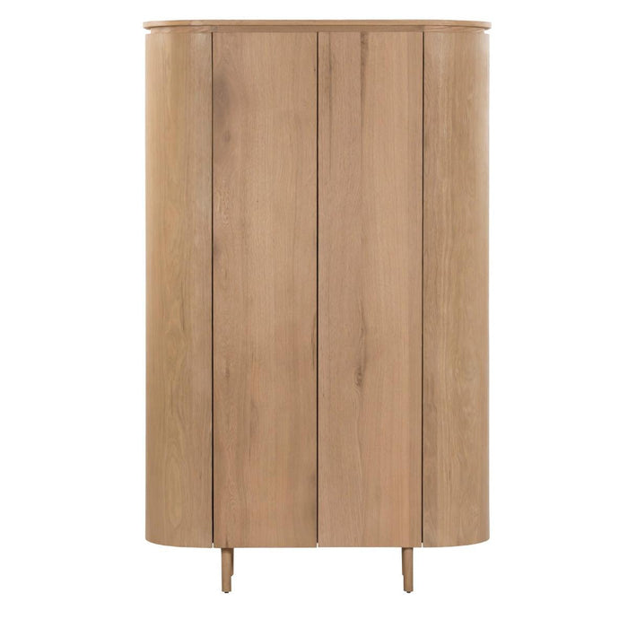 Opbergkast Tobago Eikenhout fineer Naturel hout 115x43x180-Opbergkasten-Livingfurn
