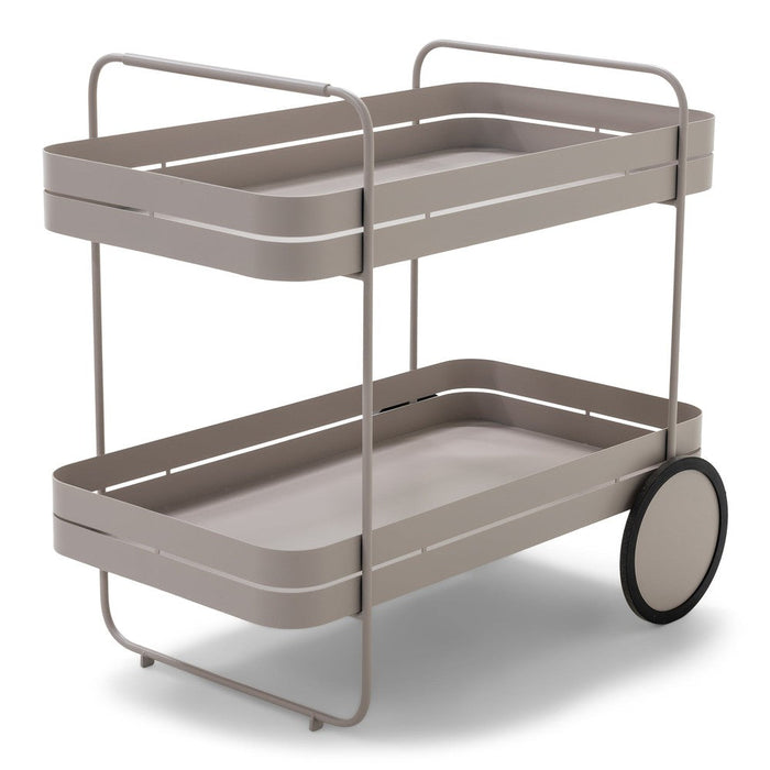 Opbergkast Trolly GIN & TROLLEY Staal Silky Taupe 42x74x69.3cm-Opbergkasten-Spinder