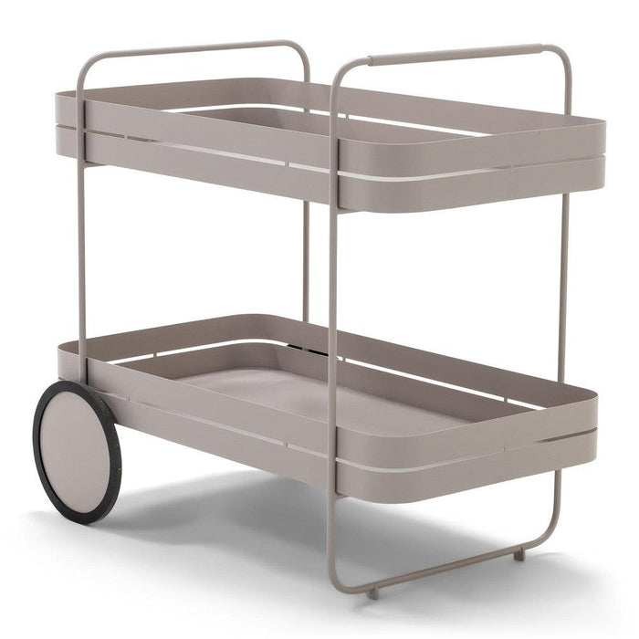 Opbergkast Trolly GIN & TROLLEY Staal Silky Taupe 42x74x69.3cm-Opbergkasten-Spinder