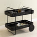 Opbergkast Trolly GIN & TROLLEY Staal Zwart 42x74x69.3cm Spinder-Opbergkasten-Spinder