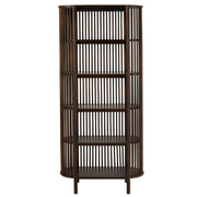 Opbergkast Vakkenkast Bruin Mangohout hout 84x38 cm-Opbergkasten-J-Line