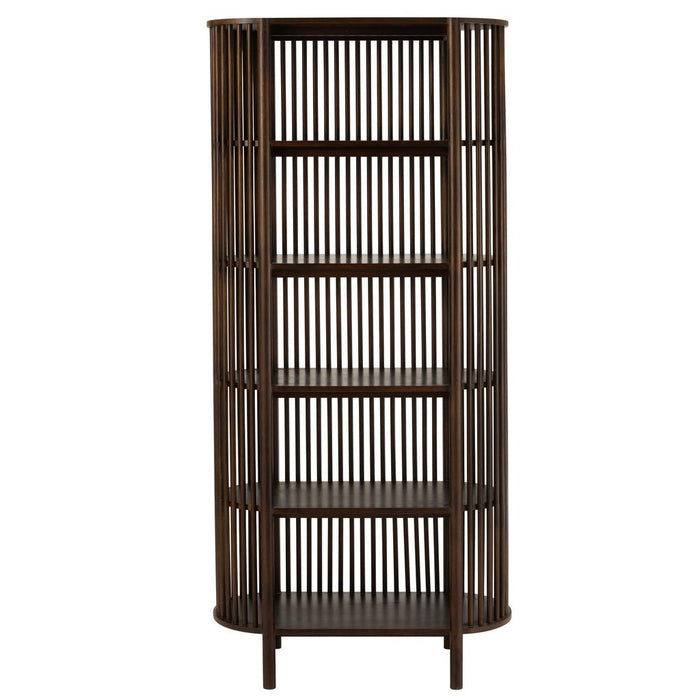 Opbergkast Vakkenkast Bruin Mangohout hout 84x38 cm-Opbergkasten-J-Line