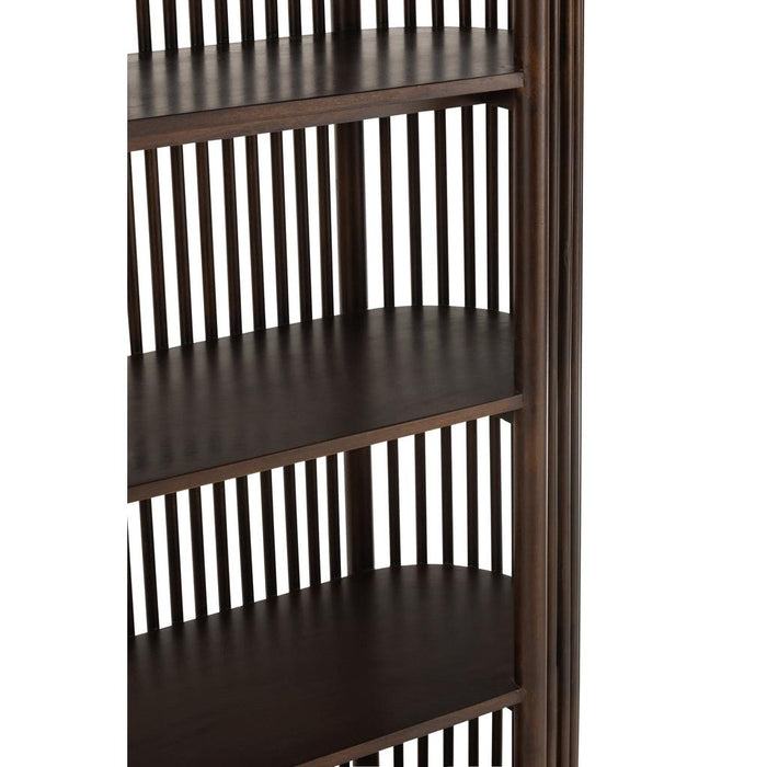 Opbergkast Vakkenkast Bruin Mangohout hout 84x38 cm-Opbergkasten-J-Line