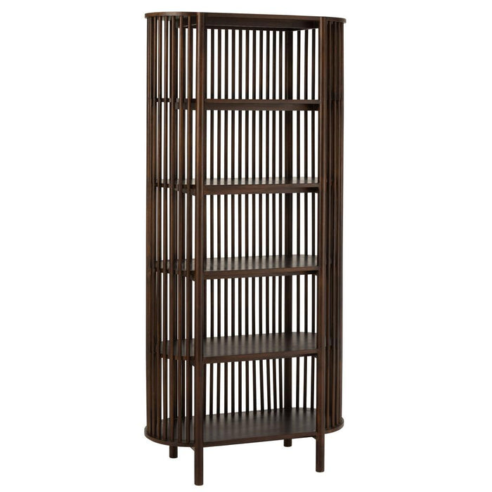 Opbergkast Vakkenkast Bruin Mangohout hout 84x38 cm-Opbergkasten-J-Line