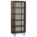 Opbergkast Vakkenkast Bruin Mangohout hout 84x38 cm-Opbergkasten-J-Line