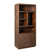 Opbergkast Vakkenkast Brussel Bruin 90 cm 90x45x200 cm-Opbergkasten-Starfurn