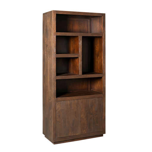 Opbergkast Vakkenkast Brussel Bruin 90 cm 90x45x200 cm-Opbergkasten-Starfurn