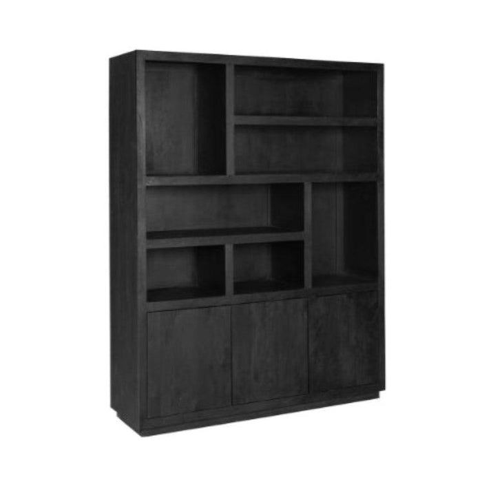 Opbergkast Vakkenkast Brussel Zwart XL 160 cm 160x45x200 cm-Opbergkasten-Starfurn
