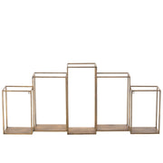 Opbergkast Vakkenkast Goud Ijzer 20x93 cm-Opbergkasten-J-Line
