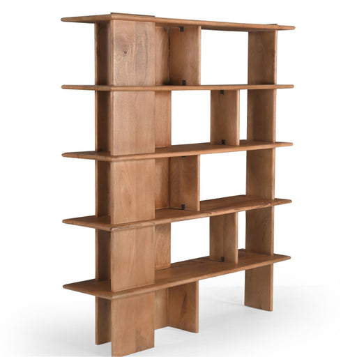 Opbergkast Vakkenkast Lina Naturel Mangohout 150x40 cm-Opbergkasten-Starfurn