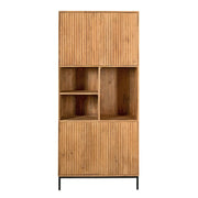 Opbergkast Vakkenkast Madison Naturel 90 cm 90x45x200 cm-Opbergkasten-Starfurn