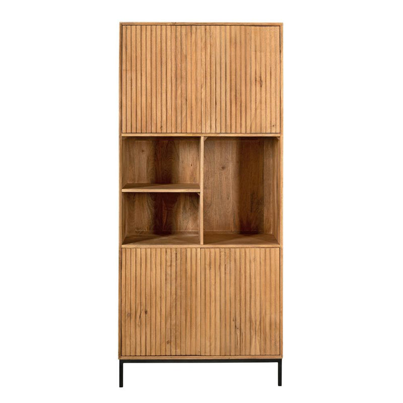 Opbergkast Vakkenkast Madison Naturel 90 cm 90x45x200 cm-Opbergkasten-Starfurn