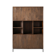 Opbergkast Vakkenkast Madison XL Bruin 135 cm 135x45x200 cm-Opbergkasten-Starfurn
