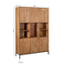 Opbergkast Vakkenkast Madison XL Naturel 135 cm 135x45x200 cm-Opbergkasten-Starfurn