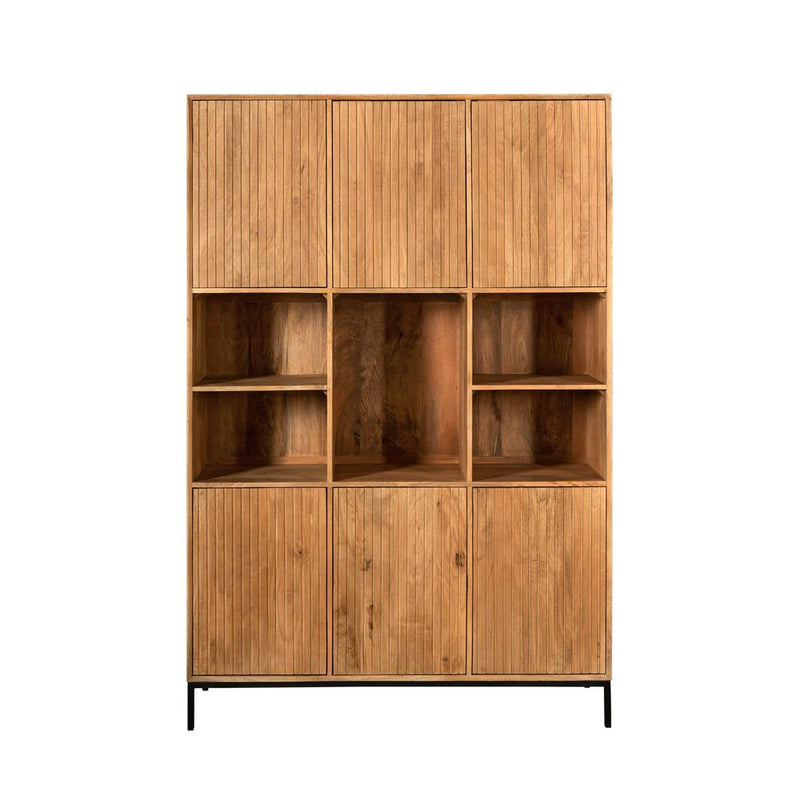 Opbergkast Vakkenkast Madison XL Naturel 135 cm 135x45x200 cm-Opbergkasten-Starfurn