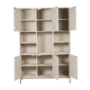 Opbergkast Vakkenkast Madison XL Zand 135 cm 135x45x200 cm-Opbergkasten-Starfurn