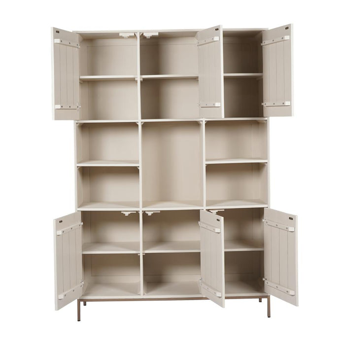 Opbergkast Vakkenkast Madison XL Zand 135 cm 135x45x200 cm-Opbergkasten-Starfurn
