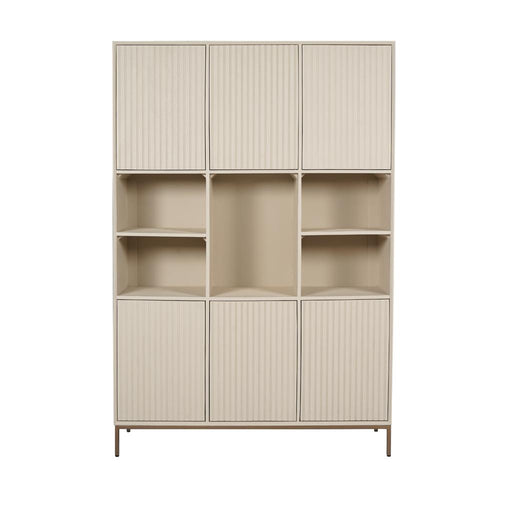 Opbergkast Vakkenkast Madison XL Zand 135 cm 135x45x200 cm-Opbergkasten-Starfurn