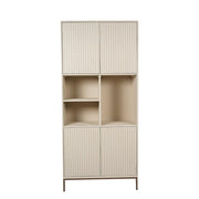 Opbergkast Vakkenkast Madison Zand 90 cm 90x45x200 cm-Opbergkasten-Starfurn