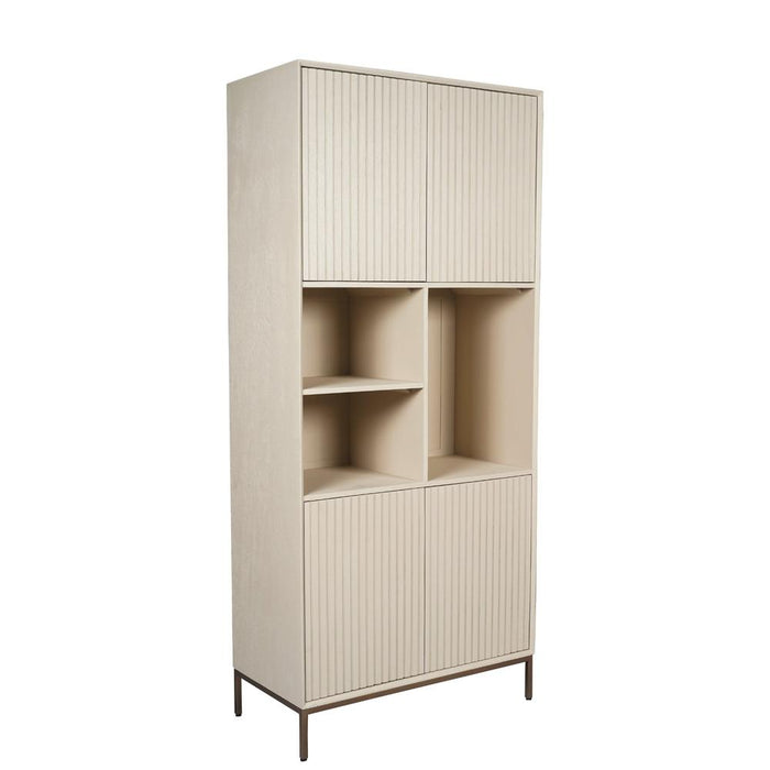 Opbergkast Vakkenkast Madison Zand 90 cm 90x45x200 cm-Opbergkasten-Starfurn