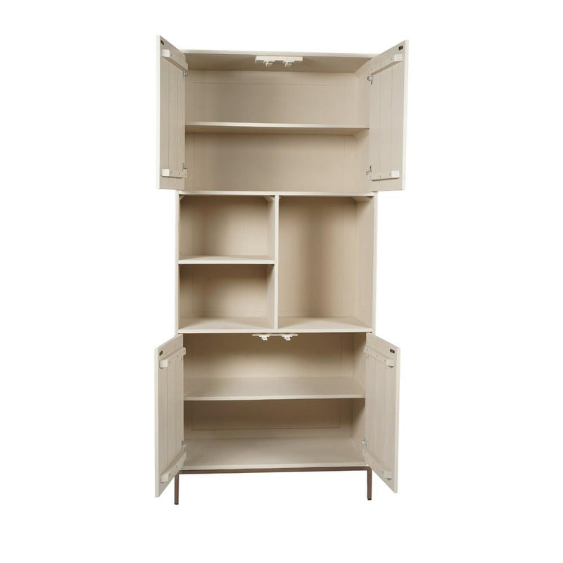 Opbergkast Vakkenkast Madison Zand 90 cm 90x45x200 cm-Opbergkasten-Starfurn