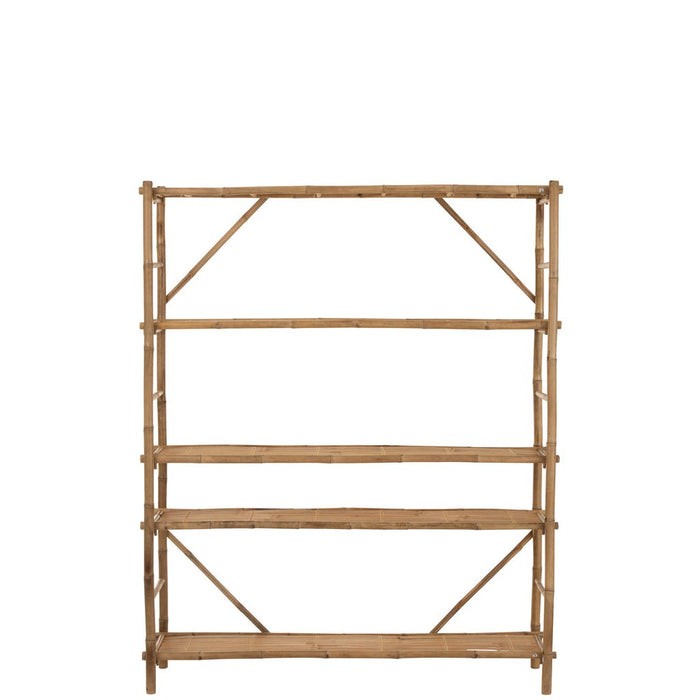 Opbergkast Vakkenkast Naturel Bamboe 40x160 cm-Opbergkasten-J-Line