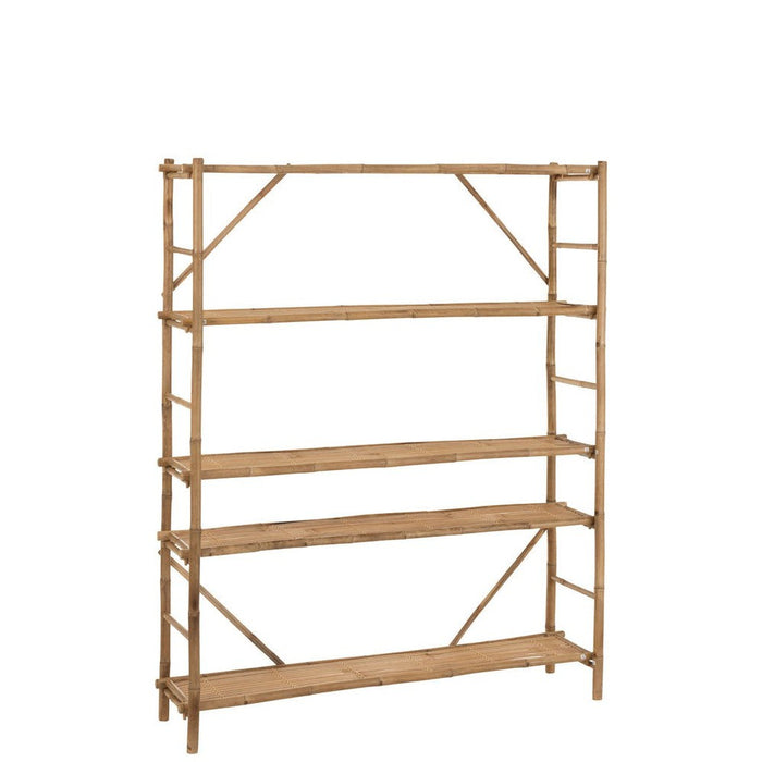 Opbergkast Vakkenkast Naturel Bamboe 40x160 cm-Opbergkasten-J-Line
