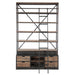 Opbergkast Vakkenkast Naturel Ijzer 45x160 cm-Opbergkasten-J-Line