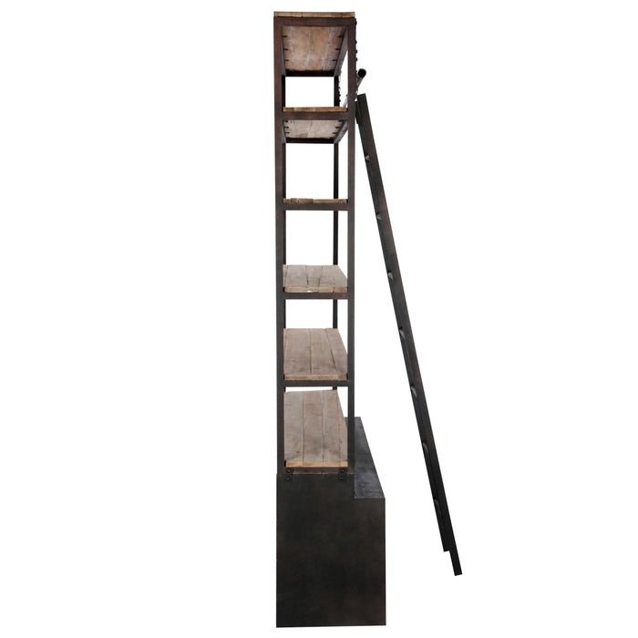 Opbergkast Vakkenkast Naturel Ijzer 45x160 cm-Opbergkasten-J-Line