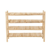 Opbergkast Vakkenkast Naturel Teakhout 40x140 cm-Opbergkasten-J-Line