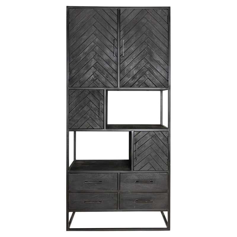 Opbergkast Vakkenkast New York 90 cm 90x45x200 cm-Opbergkasten-Starfurn