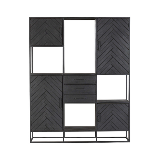 Opbergkast Vakkenkast New York Supreme XXL 160x45x200 cm-Opbergkasten-Starfurn