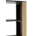 Opbergkast Vakkenkast Zwart Bayur hout 40x100 cm-Opbergkasten-J-Line