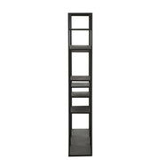 Opbergkast Vakkenkast Zwart Ijzer 25x110 cm-Opbergkasten-J-Line
