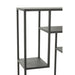 Opbergkast Vakkenkast Zwart Ijzer 25x110 cm-Opbergkasten-J-Line