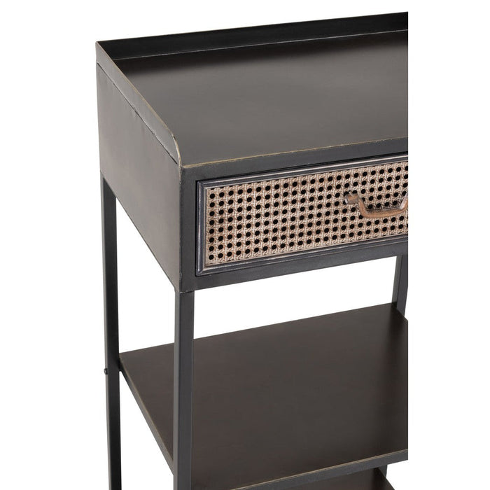 Opbergkast Vakkenkast Zwart Metaal 38x54 cm-Opbergkasten-J-Line