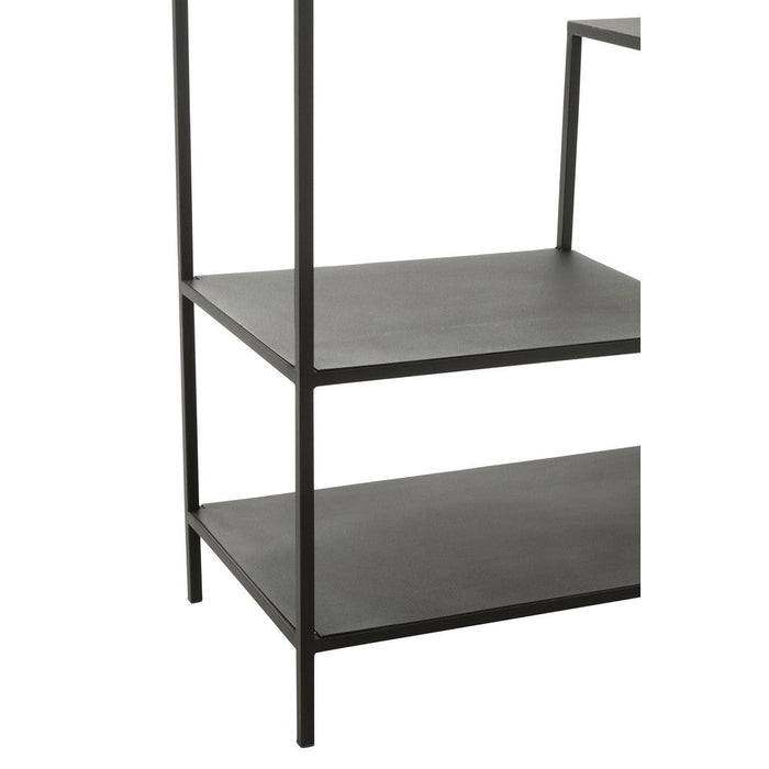 Opbergkast Vakkenkast Zwart Metaal 39x101 cm-Opbergkasten-J-Line