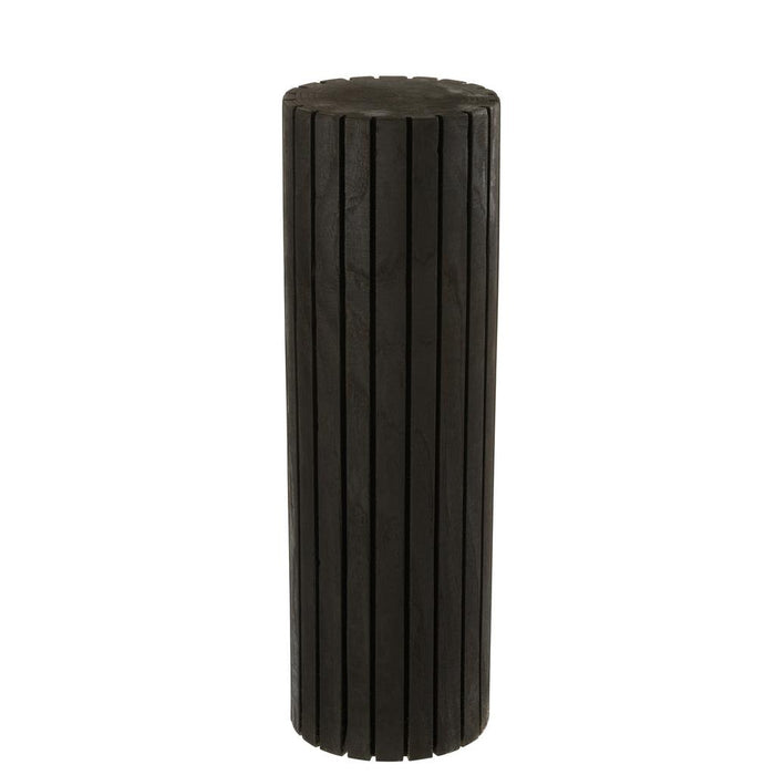 Opbergkast Vakkenkast Zwart Paulownia hout 24 cm 24x24x75 cm-Opbergkasten-J-Line