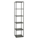 Opbergkast Vakkenkast Zwart ijzer 40 cm 40x40x180.5 cm-Opbergkasten-J-Line