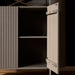 Opbergkast Wandkast Solana 115 cm Taupe 115x45x180 cm-Opbergkasten-Starfurn
