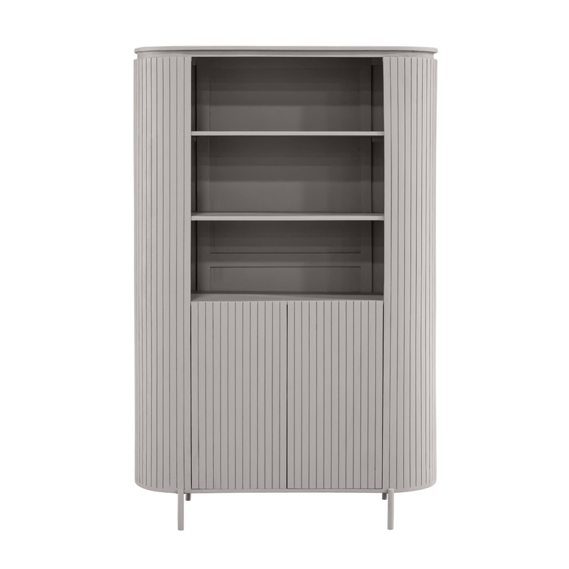 Opbergkast Wandkast Solana 115 cm Taupe 115x45x180 cm-Opbergkasten-Starfurn
