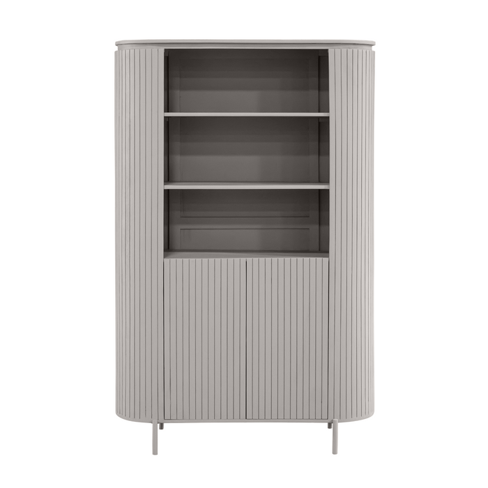Opbergkast Wandkast Solana 115 cm Taupe 115x45x180 cm-Opbergkasten-Starfurn