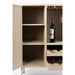 Opbergkast Wijnkast Amaya Low MDF, Metaal Beige 38x90 cm-Wijnkasten-Creating Home