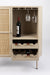 Opbergkast Wijnkast Amaya Low MDF, Metaal Beige 38x90 cm-Opbergkasten-Creating Home