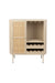 Opbergkast Wijnkast Amaya Low MDF, Metaal Beige 38x90 cm-Wijnkasten-Creating Home