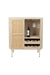 Opbergkast Wijnkast Amaya Low MDF, Metaal Beige 38x90 cm-Wijnkasten-Creating Home