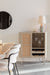 Opbergkast Wijnkast Amaya Low MDF, Metaal Beige 38x90 cm-Wijnkasten-Creating Home