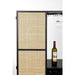 Opbergkast Wijnkast Guuji High MDF Zwart 80x38 cm