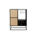 Opbergkast Wijnkast Guuji Low MDF Zwart 80x38 cm-Opbergkasten-Creating Home